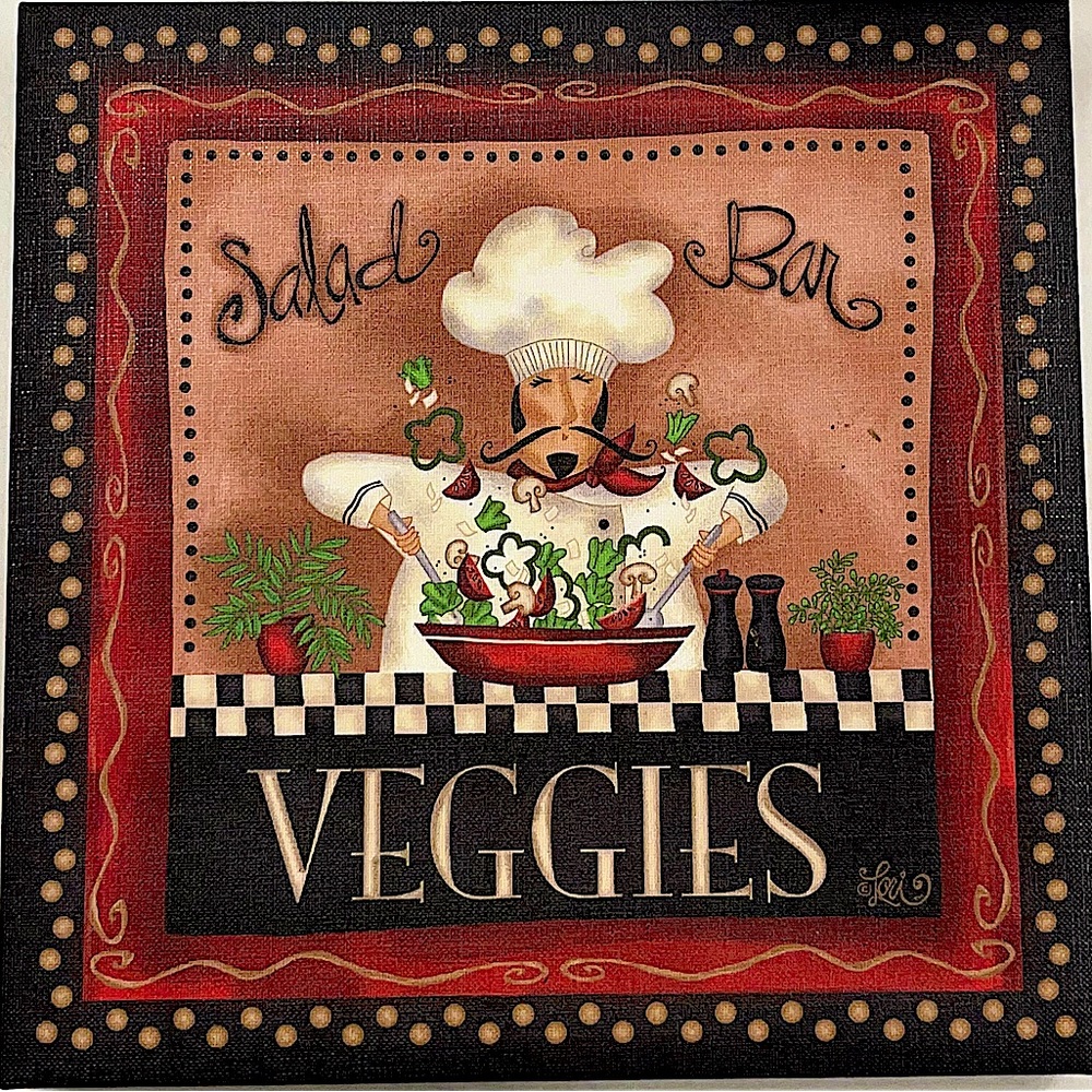 Salad Bar VEGGIES wall decor